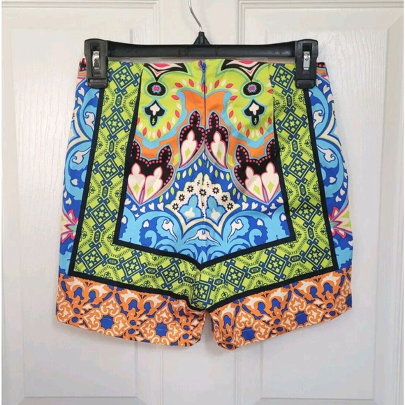 Anthropologie Flying Tomato Multi-Color Boho High Waist Shorts Size Small - Picture 2 of 6
